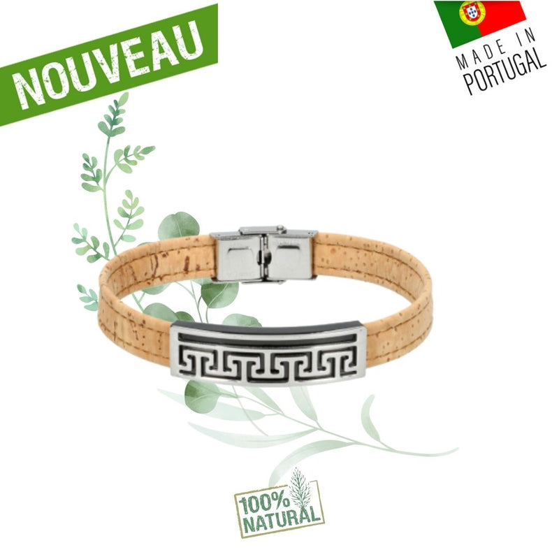 bracelet homme vegan liege - bracelet liege homme portugal - bracelet made in france