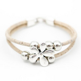Armband aus Naturkork "Flower" color edition