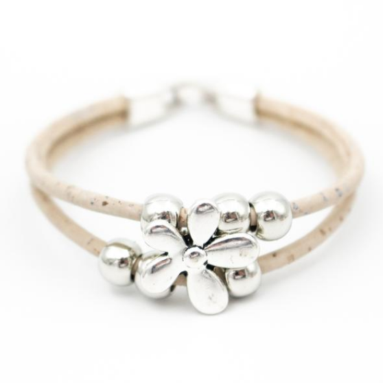 Armband aus Naturkork "Flower" color edition