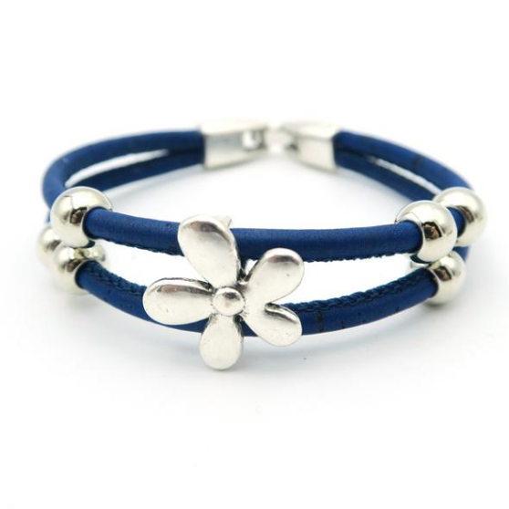 Armband aus Naturkork "Flower" color edition