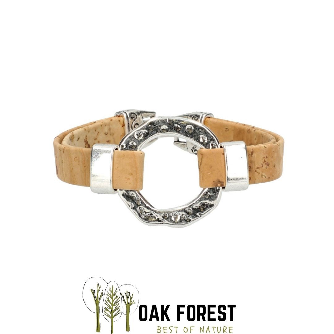 Korkarmband „Circle of Life“ – Veganes Damenarmband