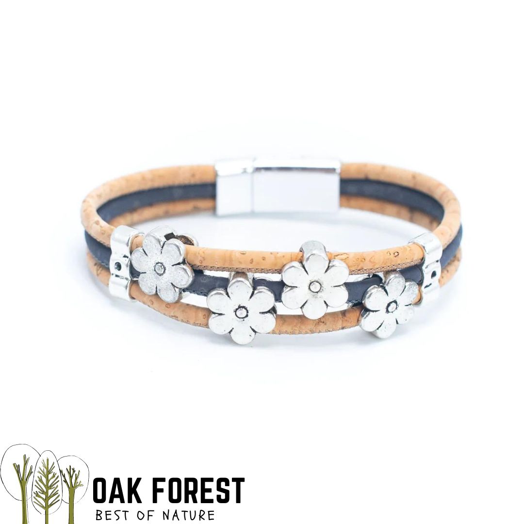 bracelet homme vegan liege - bracelet liege homme portugal - bracelet made in france - bracelet homme vegan - bracelet cuir vegetal - bracelet cruelty free - bracelet liege portugal homme - bracelet liège homme vegan Portugal - bracelet liege femme vegan - bracelet en liege - bracelet liège portugal - bracelet liège noir et or - bracelet femme noir or - bracelet en liège vegan - bracelet chic - bracelet flower femme - bracelet fleur en liege - bracelet idée cadeau - bracelet Summer - bracelet d'été femme