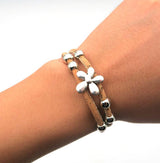 Armband aus Naturkork "Flower" color edition