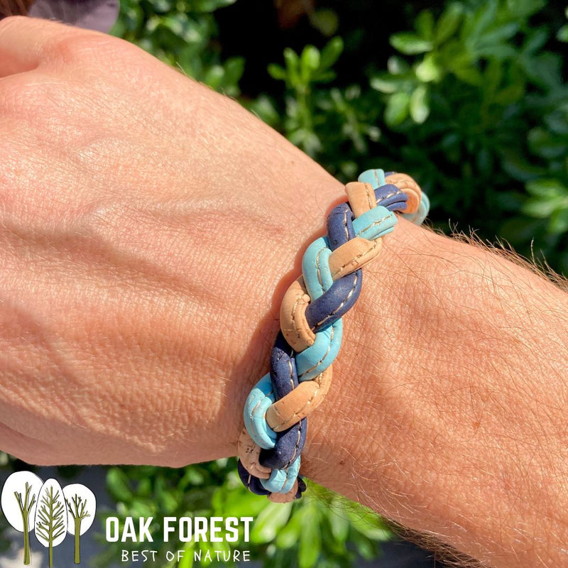 Bracelet en liège Tressé - Bracelet Vegan