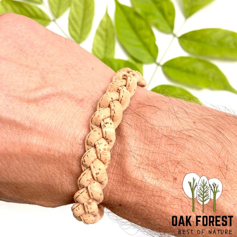 Bracelet en liège Tressé - Bracelet Vegan