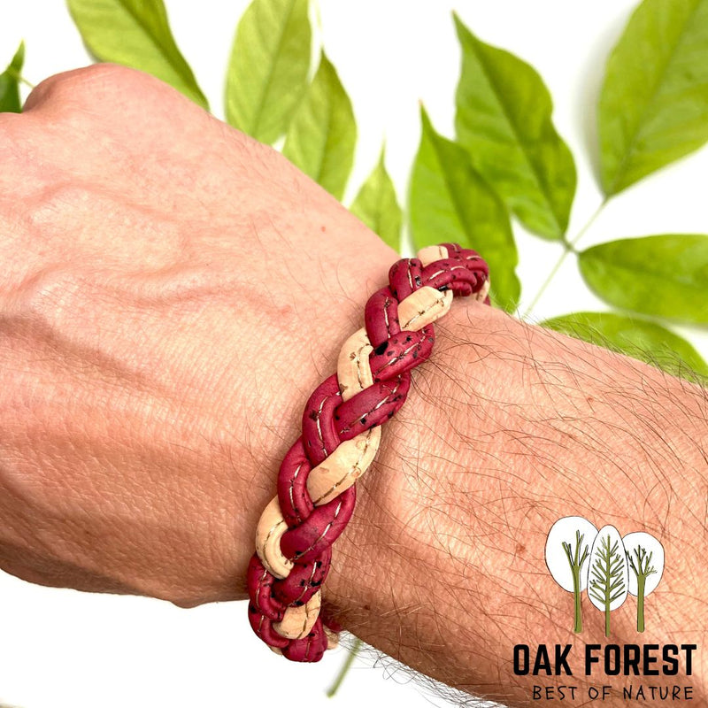 Bracelet en liège Tressé - Bracelet Vegan