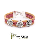 bracelet perle liège - bracelet liege portugal - bracelet  femme liege - bracelet liege made in france - Bracelet en liège portugal
