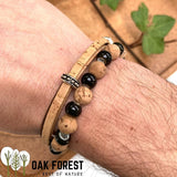 bracelet perle liege - bracelet mixte vegan - bracelet homme vegan - bracelet femme vegan - bracelet fantaisie naturel - bracelet portugal fait main - bracelet pas cher - idée cadeau homme - bracelet perles mixte - bracelet made in france
