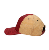 Casquette en liège naturel Rouge bordeaux