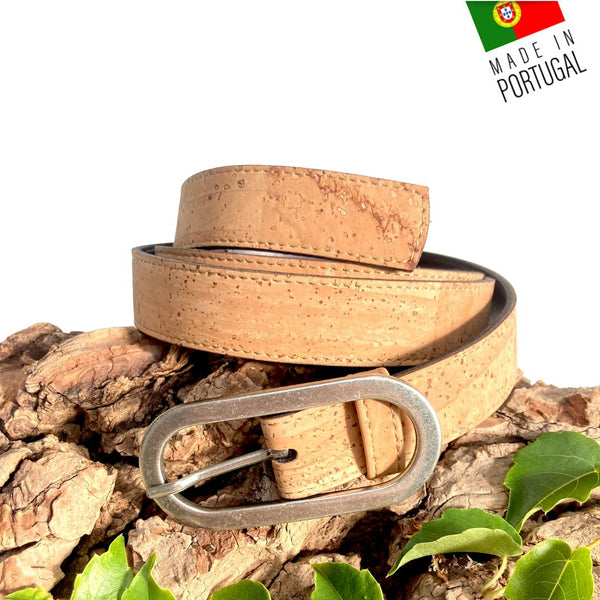 ceinture vegan femme - ceinture liège Portugal - ceinture artisanale liege - ceinture naturelle femme - ceinture bois femme - ceinture été femme - ceinture claire pour femme - idée cadeaux