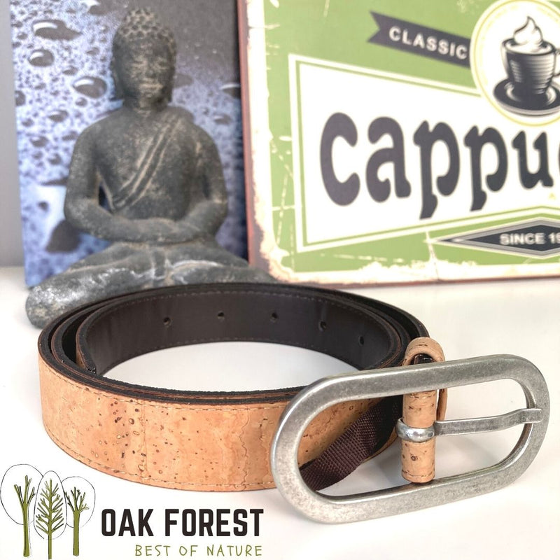 ceinture vegan femme - ceinture liège Portugal - ceinture artisanale liege - ceinture naturelle femme - ceinture bois femme - ceinture été femme - ceinture claire pour femme - idée cadeaux