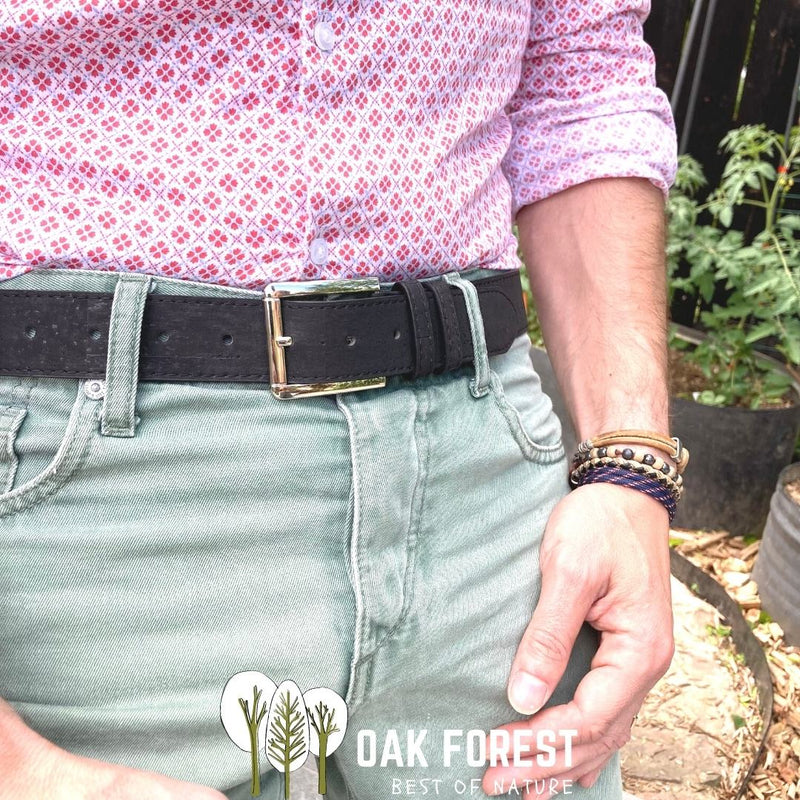 Ceinture en li ge vegan pour femme Naturelle et cologique Oak