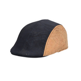 Chapeau Béret en liège naturel bicolore Bleu Marine