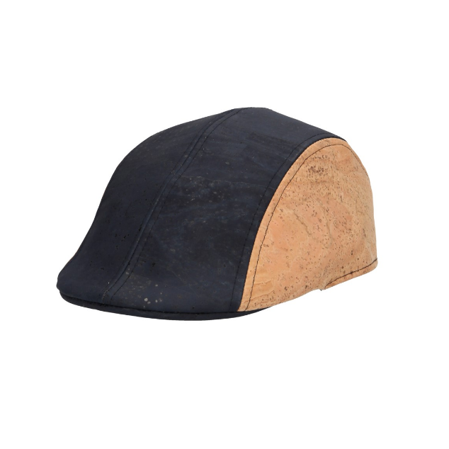 béret en liège - casquette en liege - chapeau vegan - casquette vegan homme - Borsalino en liege - beret vegan - beret mariage - chapeau mariage homme - casquette homme bleu marine - beret cuir végétal - casquette Portugal - casquette artisanale - chapeau artisanal