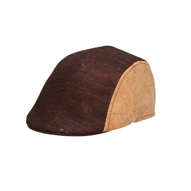 beret cuir végétal - beret vegan homme - beret homme - beret bicolor - beret gavroche homme - béret femme hiver - beret pour femme - chapeau beret - beret liège - beret en liege - béret en liege