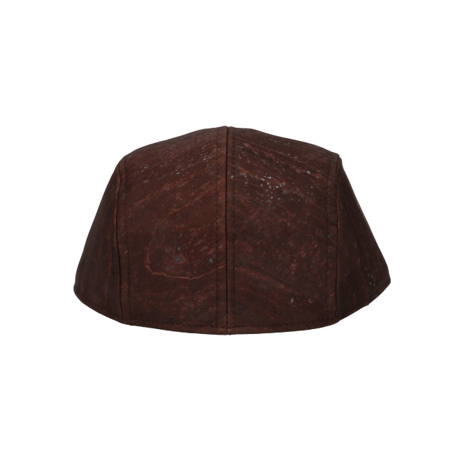 Natural cork beret hat Brown
