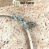 Collier en liège artisanal "Hibou"