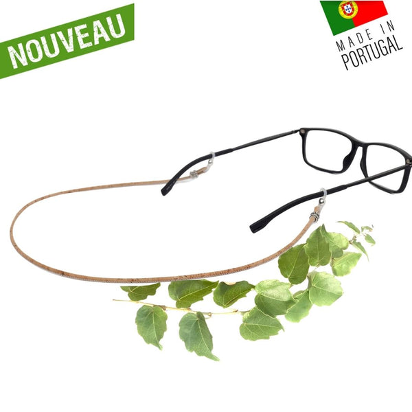 cordon à lunette - cordon à lunettes - attache lunette vegan - attache lunettes vegan - attache lunette en liege - attache lunettes en liège - cordon lunette liège portugal