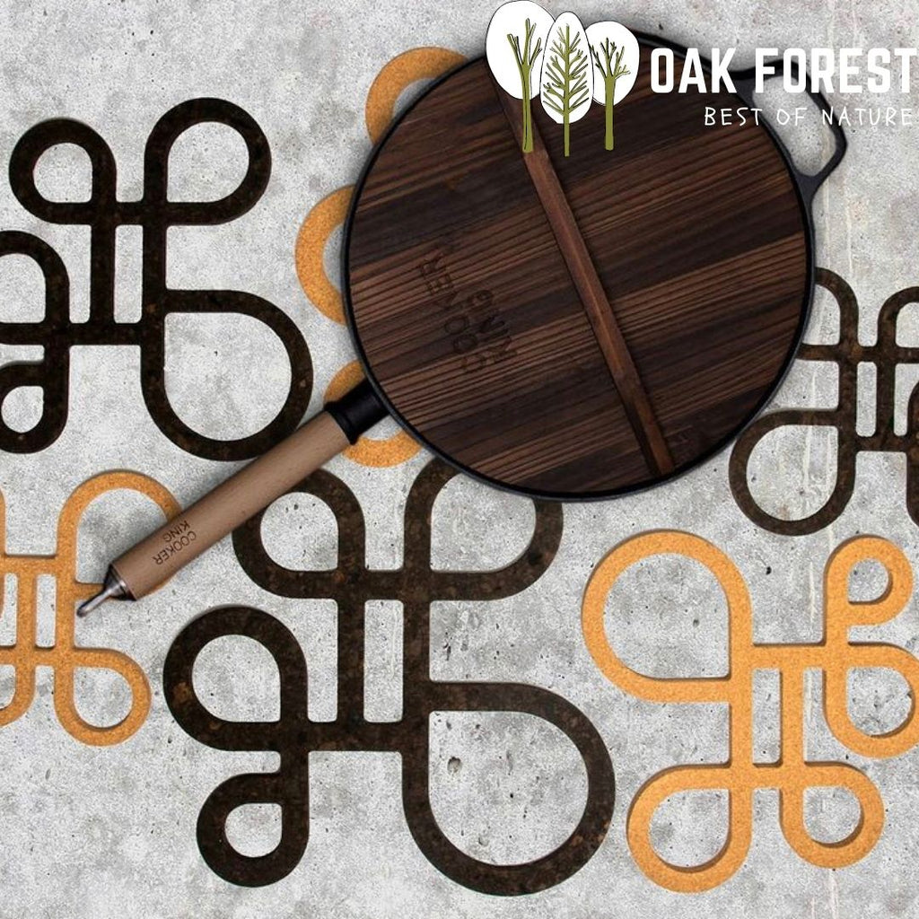 Dessous de plat artisanal en liege naturel & écologique Sardine – Oak  Forest