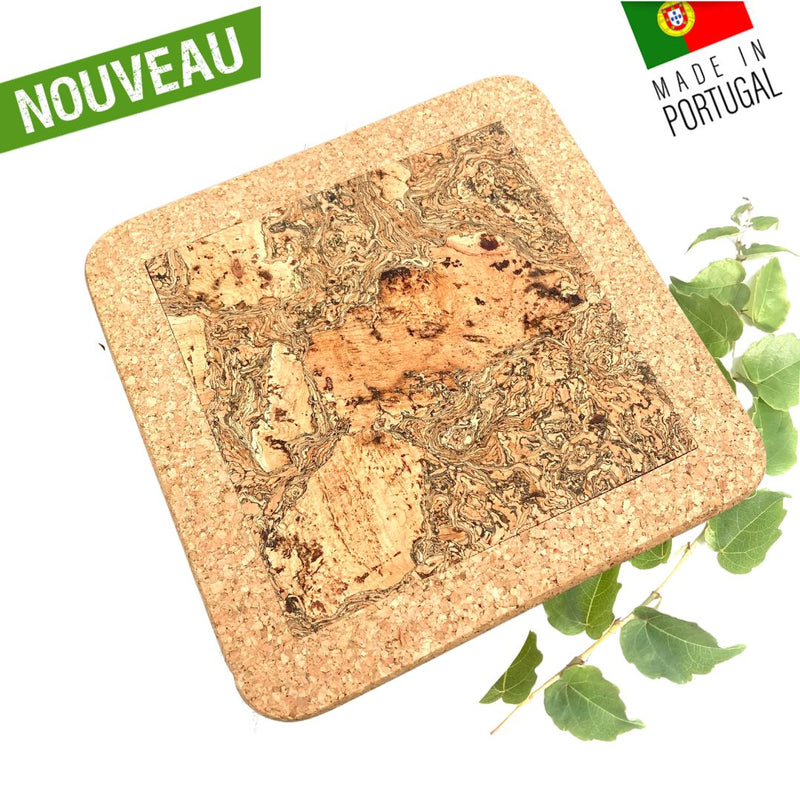 dessous de plat en liège - repose plat en liege - dessous de plat liege portugal - hexagone en liège portugal - artelusa - made in portugal - déco design en liège - azulejos portugais - ceramic portugaise - céramique portugal