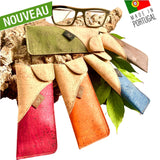 étui à lunettes en liège - étui en liège - pochette en liège - boite à lunette en liège - protège lunettes en liège - boite à lunette vegan - étui à lunettes vegan - protection lunettes de soleil en liège - range lunettes de vue - range lunettes de soleil - ranger ses lunettes - étui en lunette original - étui a lunette végétal