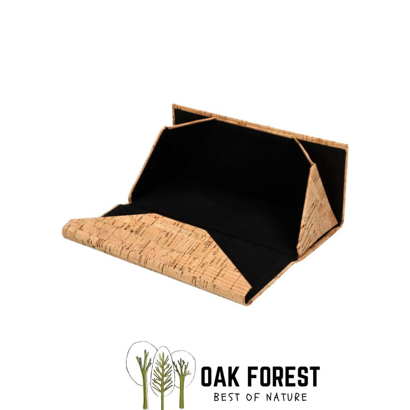 Etui à lunettes en liège Dépliant naturel rigide – Oak Forest