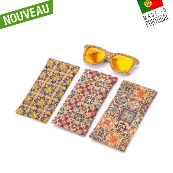 étui à lunettes en liège - étui en liège - pochette en liège - boite à lunette en liège - protège lunettes en liège - boite à lunette vegan - étui à lunettes vegan - protection lunettes de soleil en liège - range lunettes de vue - range lunettes de soleil - ranger ses lunettes - étui en lunette original - étui a lunette végétal