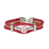 Cork bracelet "Violette" - Vegan Women's Bracelet