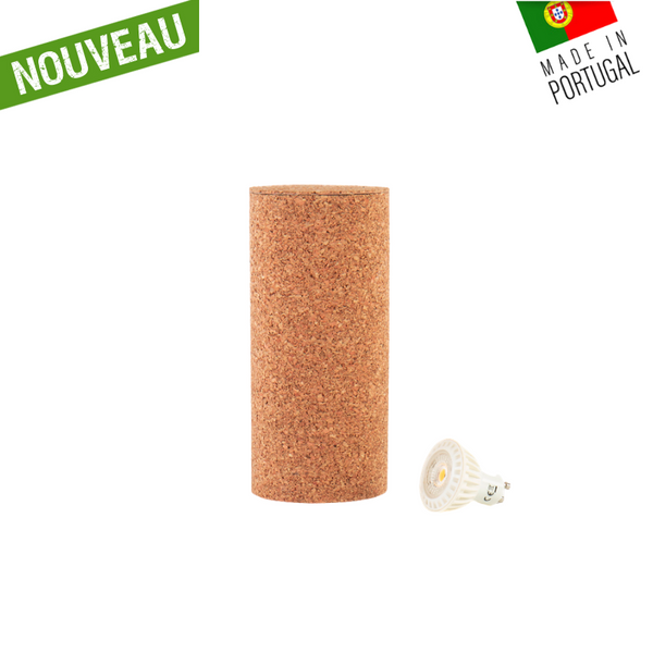 Lampe en liège artisanale "Cosy-MEDIUM" - Lampe d'ambiance
