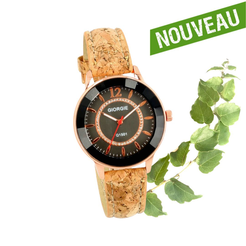 montre vegan en liege - montre liege portugal - montre cuir végétal - montre mixte - montre femme - montre homme - montre naturel pas cher