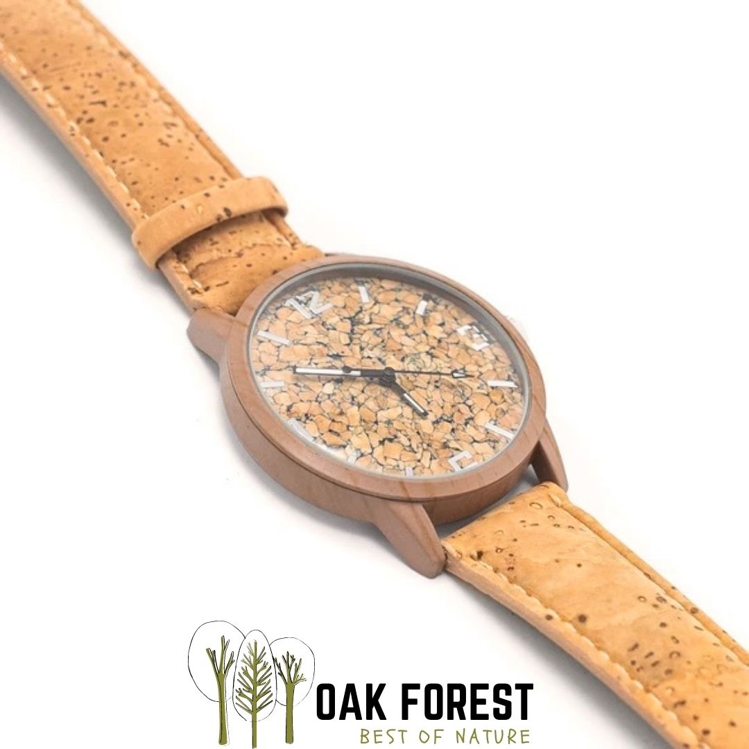 montre en liège naturel - montre liege - montre vegan - montre naturelle - montre vegan mixte - montre vegan made in france - montre liege portugal - Montre femme vegan - montre homme vegan - montre cuir végétal