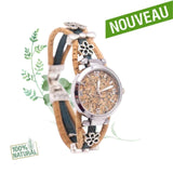montre en liège naturel - montre liege - montre vegan - montre naturelle - montre vegan mixte - montre vegan made in france - montre liege portugal
