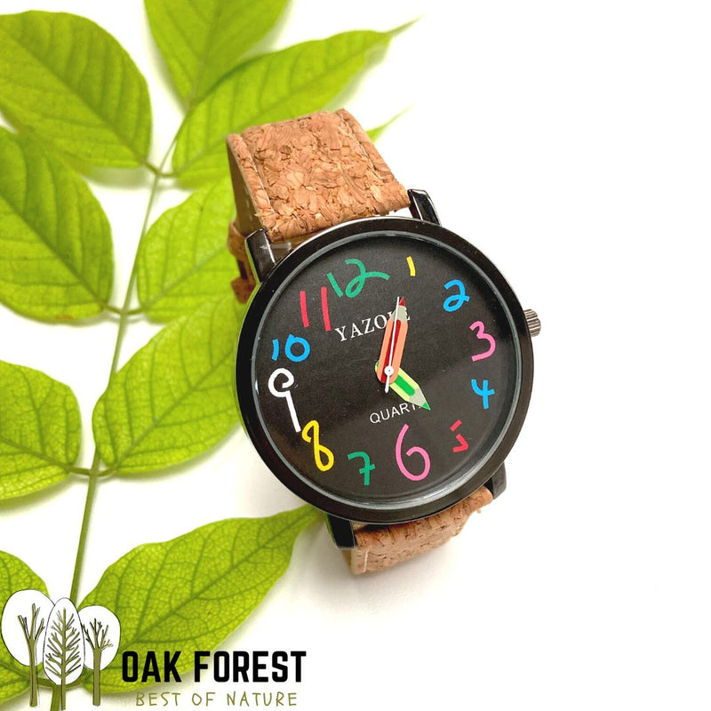 Montre liège - montre liege - montre en liège - montre en liege - montre bracelet liege - montre bracelet liège - montre vegan - montre femme - Montre home  - montre homme