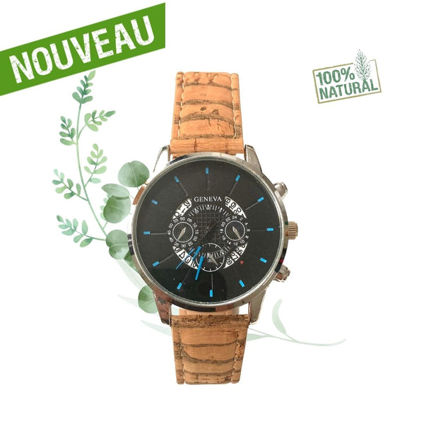 montre liege portugal - montre homme vegan - montre liege homme - montre liege femme - montre femme vegan - montre acajou vegan - montre en bois femme - montre en bois homme - montre en bois mixte - notre cuir végétal - montre made in portugal