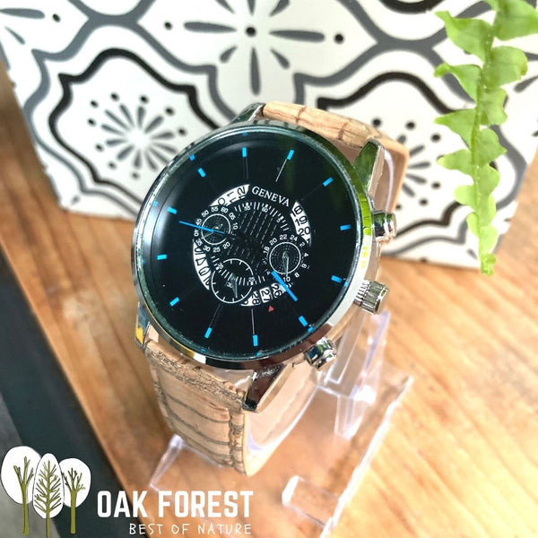 montre liege portugal - montre homme vegan - montre liege homme - montre liege femme - montre femme vegan - montre acajou vegan - montre en bois femme - montre en bois homme - montre en bois mixte - notre cuir végétal - montre made in portugal