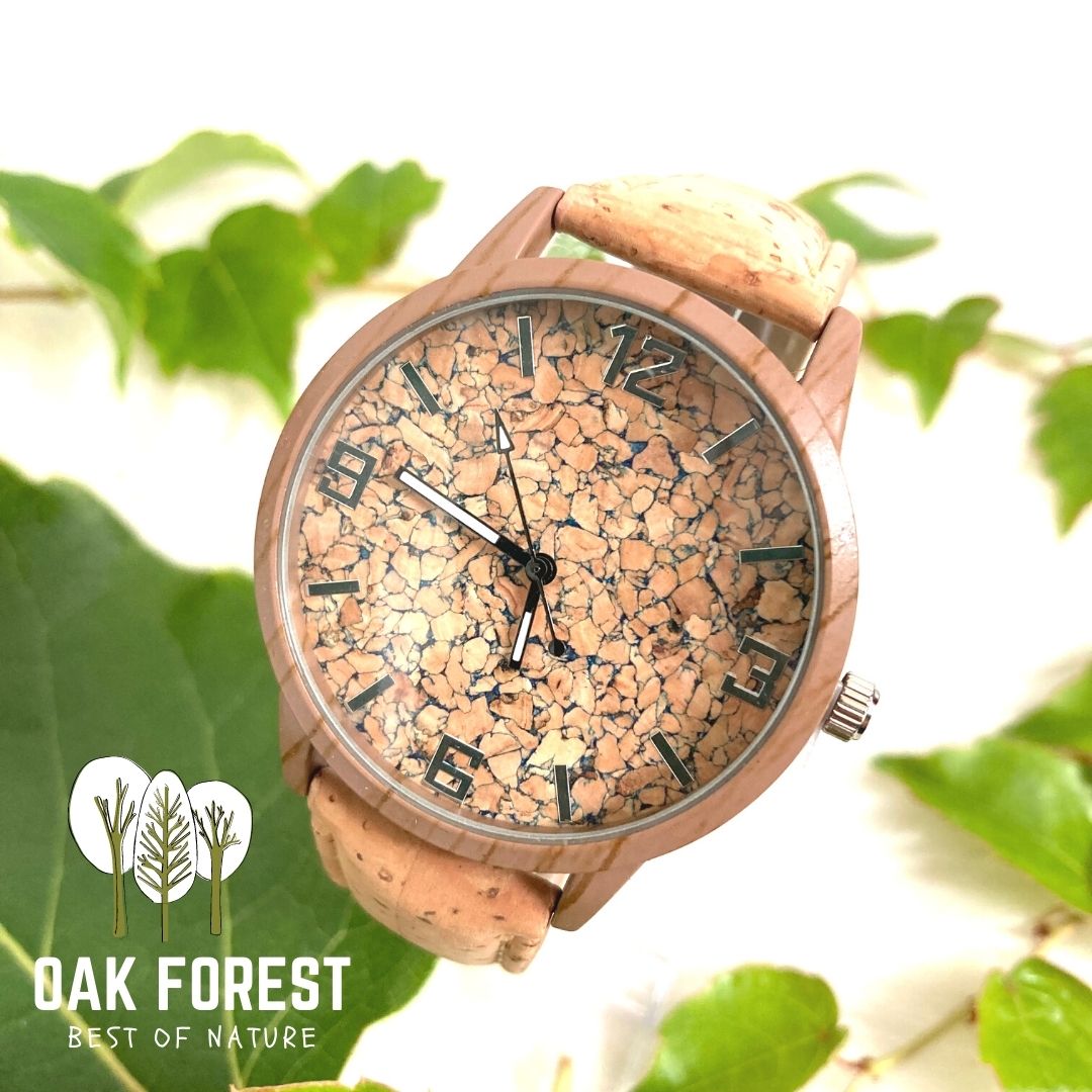 montre en liège naturel - montre liege - montre vegan - montre naturelle - montre vegan mixte - montre vegan made in france - montre liege portugal - Montre femme vegan - montre homme vegan - montre cuir végétal