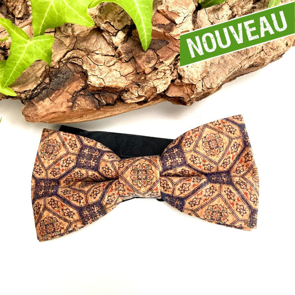noeud papillon homme liege lotus - noeud papillon champêtre - nouer papillon vegan homme - noeud papillon naturel made in France