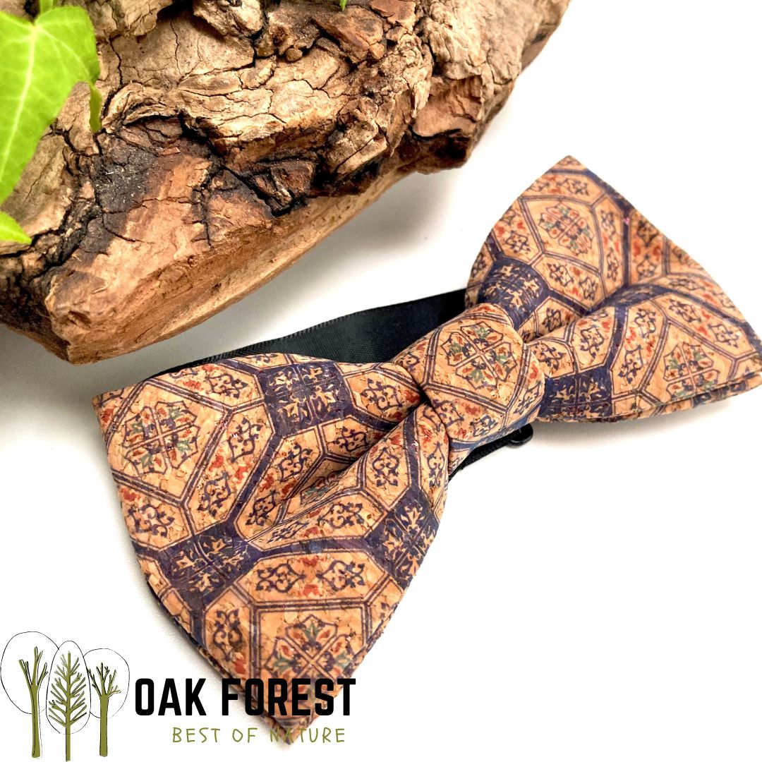 noeud papillon homme liege lotus - noeud papillon champêtre - nouer papillon vegan homme - noeud papillon naturel made in France