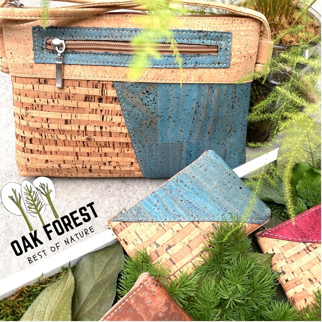 Elegance “DUO” CORK CROSSBODY BAG – Eco-Chic on the Shoulder 