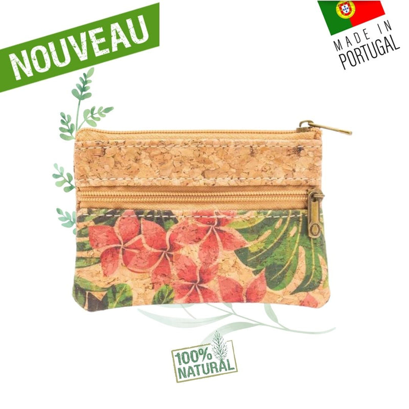 Portemonnaie liège- porte-monnaie en liège - Porte monnaie liege - Portemonnaie liege - porte monnaie pas cher - sardine - porte monnaie vegan - porte monnaie femme - portefeuille femme vegan