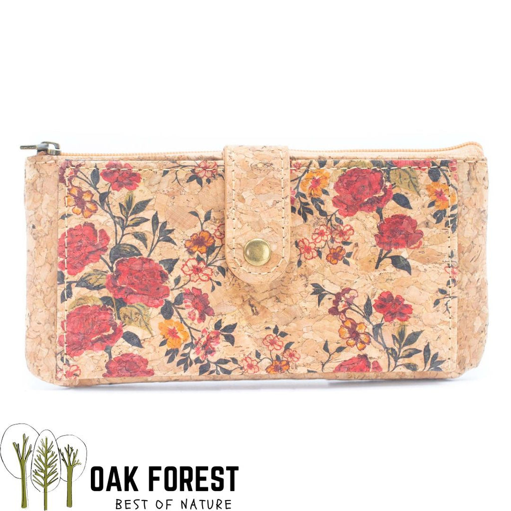 Portefeuille Liège Personnalisable | Motif Papillon Et Fleur | Avec Anneau Pour Clés | Dimensions 10,5 X 9 Cm | Fabriqué En France - 8