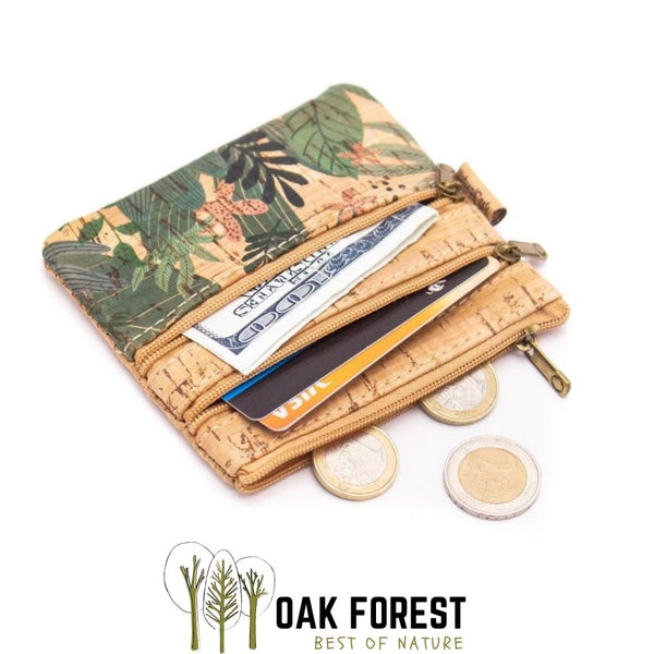 Porte chéquier en liège naturel Arabesque – Oak Forest