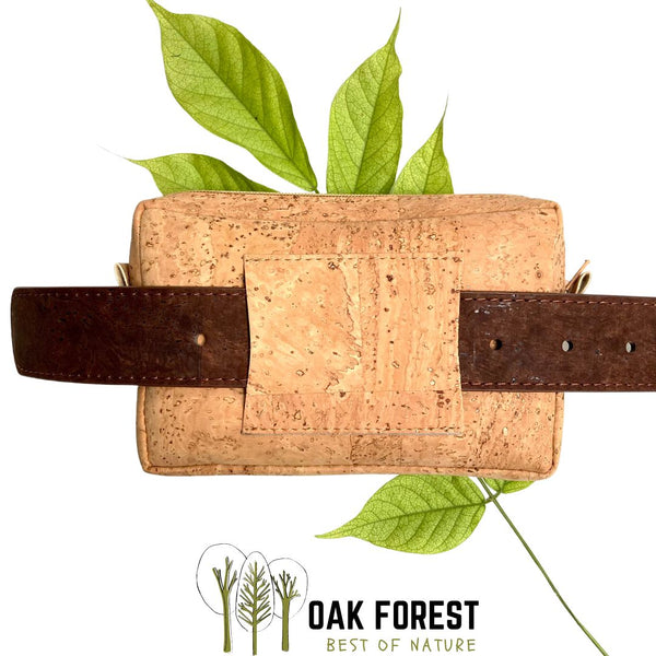 sac ceinture en liège - sac ceinture en liege - portefeuille ceinture - sac homme - sac banane - poche kangourou - sac pratique - portemonnaie ceinture - sac vegan- sac naturel - sac léger - sac leger