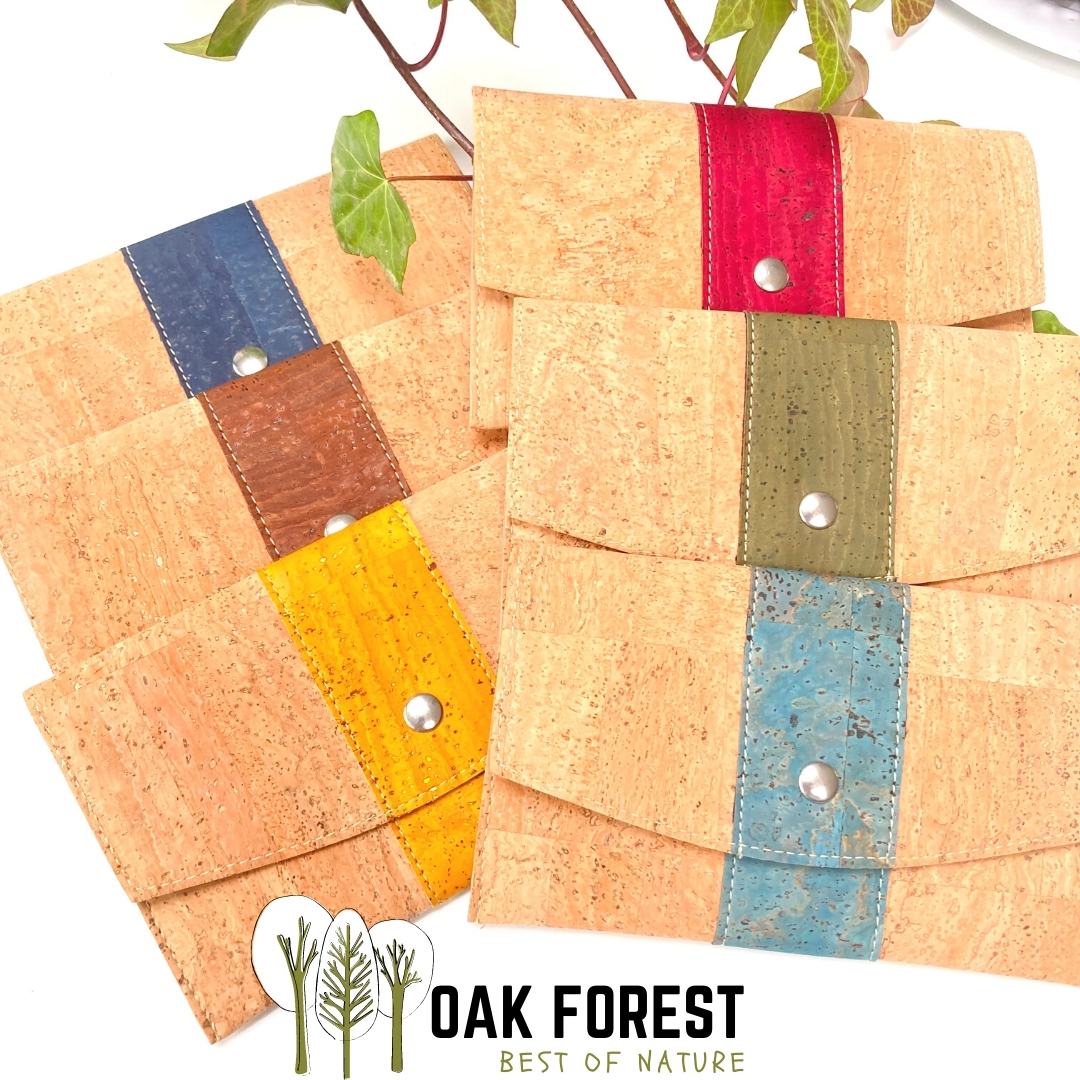 portefeuille vegan liege - pochette vegan liege - pochette portefeuille - portefeuille femme vegan - portefeuille homme vegan - pochette cuir végétal 