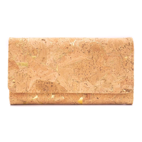 Natural cork wallet "Gold Forever" - Cork wallet