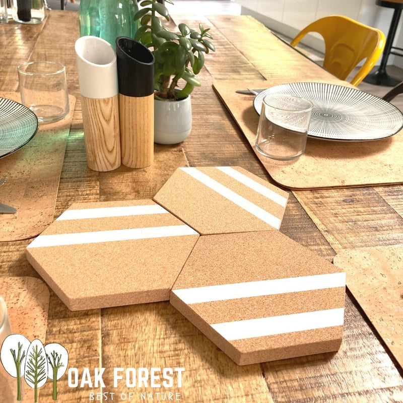 Dessous de plat design en liege naturel & écologique – Oak Forest