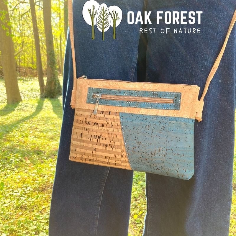 Elegance “DUO” CORK CROSSBODY BAG – Eco-Chic on the Shoulder 