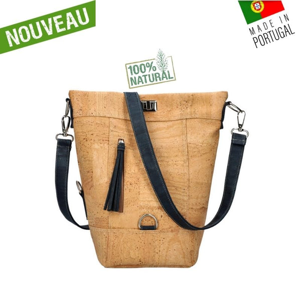 sac vegan femme liege - sac liege - sac en liege - sac liège femme - besace liege - besace femme légère - besace vegan en liege - sac made in portugal