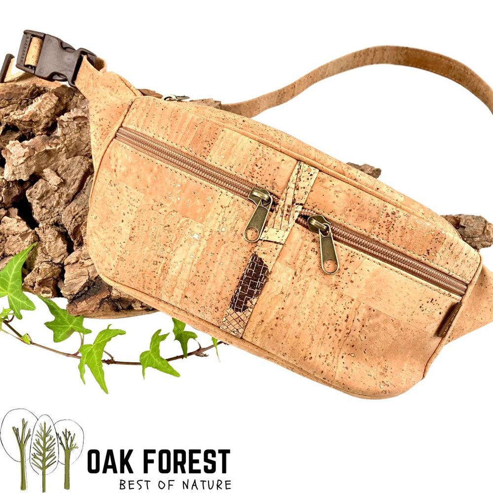 Cork belt bag Central band cork bag