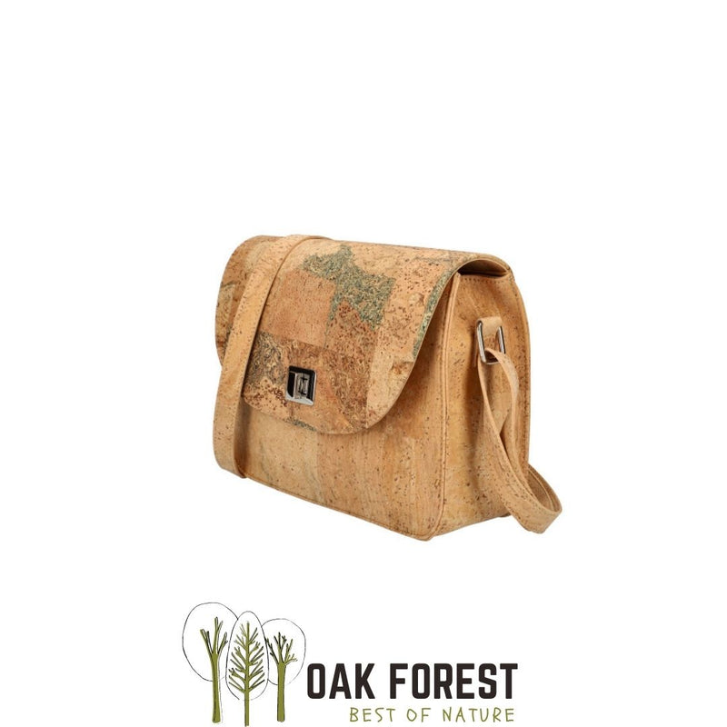 "Cube" cork handbag - Vegan cork shoulder bag